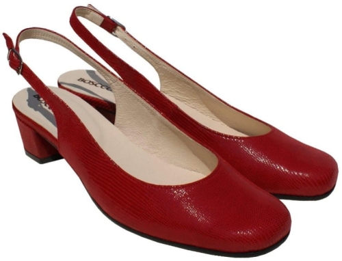 Leren pumps met open hiel BOSCCOLO